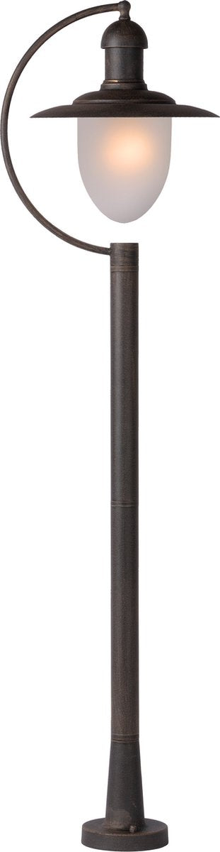 Lucide aruba - latarnia - ø 25 cm - 1xe27 - ip44 - rdzawy brąz