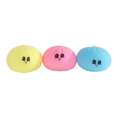 Kawaii fidgetowe kluski piankowe w koszyku do gotowania na parze 5cm - 3 szt.