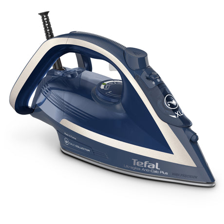 Tefal fv6830 ultragliss anti-calc plus żelazko parowe niebiesko-srebrne