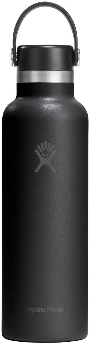 Hydro flask drinkfles 'standard mouth' (621 ml), black