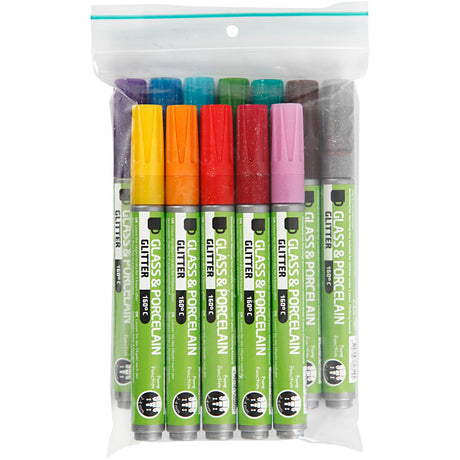 Creativ Company Glass and Porcelain States Kolor Glitter, 12..