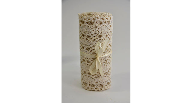 Stiffed lace cm15x1,8mt natural