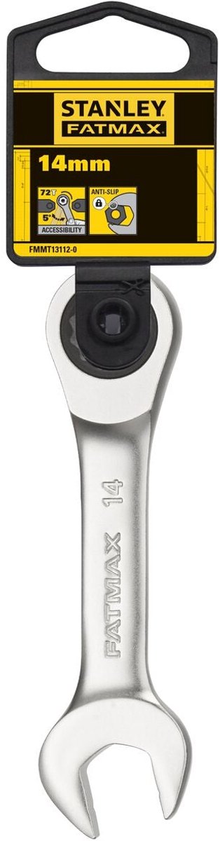 Stanley - gruby klucz płasko-oczkowy Fatmax z grzechotką 14mm - klucz płaski - klucz płaski - 1 szt.