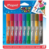 Klej brokatowy Maped Color Peps 9 kolorów 10,5 ml