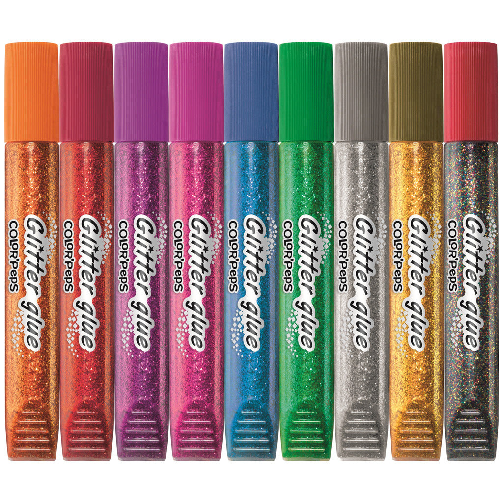 Klej brokatowy Maped Color Peps 9 kolorów 10,5 ml