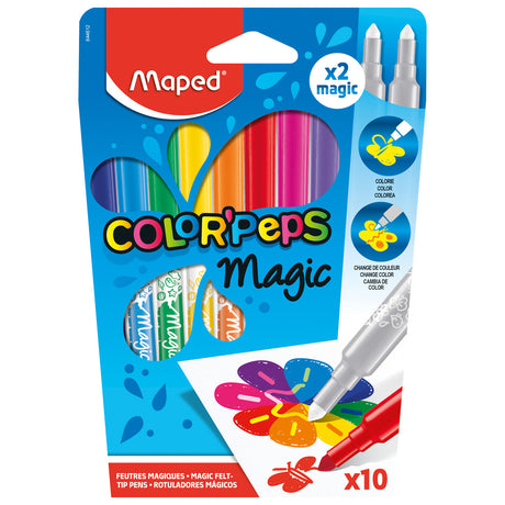 Mapowany kolor #039; Flamastry peps magic 8 kolorów + 2 magiczne markery