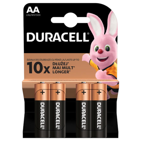 Sprzedaż akumulatorów w Europie b.v. Bateria Duracell Plus AA MN1500 1,5 V LR6 Alkaliczna (4 szt.)