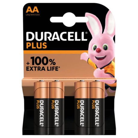 Sprzedaż akumulatorów w Europie b.v. Bateria Duracell Plus AA MN1500 1,5 V LR6 Alkaliczna (4 szt.)