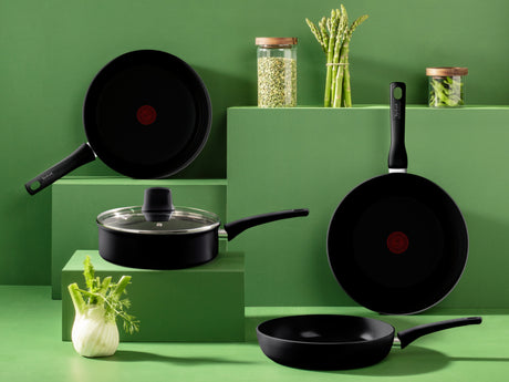Naczynia Tefal Tefal renew czarna patelnia wok 28 cm czarna