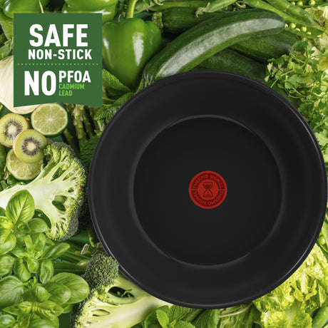 Naczynia Tefal Tefal renew czarna patelnia wok 28 cm czarna