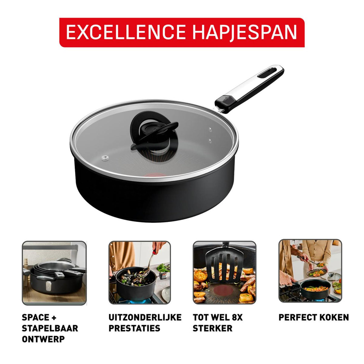 Patelnia Tefal Excellence ø24cm + pokrywka