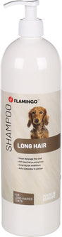 Flamingo - shampoo honden - shampoo 1l lange vacht - 1st