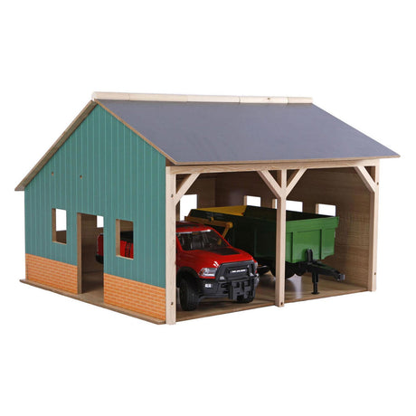 Kids Globe Shed na 2 ciągniki, 1:16