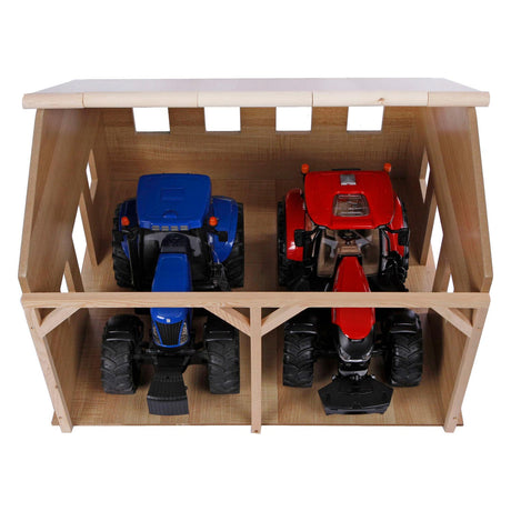 Kids Globe Shed na 2 ciągniki, 1:16