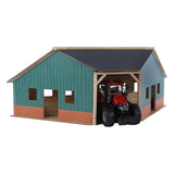 Kids Globe Globe Globe Shed Drewno na 2 ciągniki 1:16