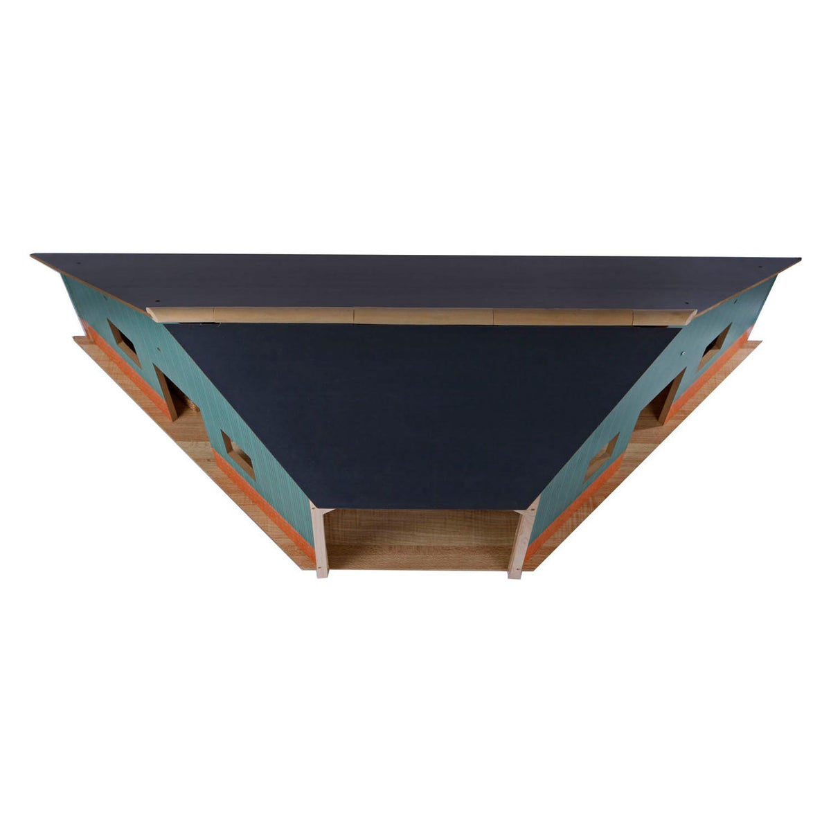 Kids Globe Globe Globe Shed Drewno na 2 ciągniki 1:16