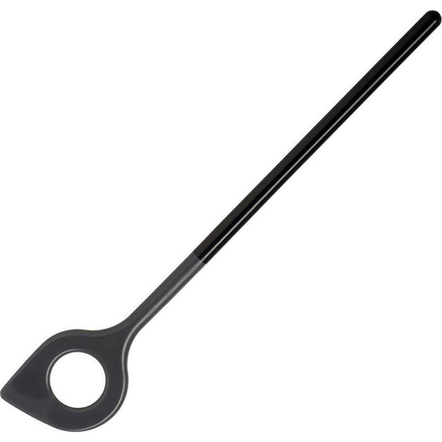 Rosti łyżka mieszająca z otworem optima czarna 30cm