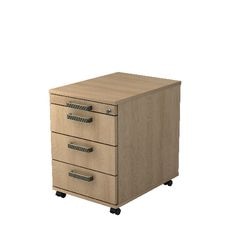 Bach mobilna komoda z szufladami młotek ac30 sg melamina 428x800x512mm 4 szuflady dąb