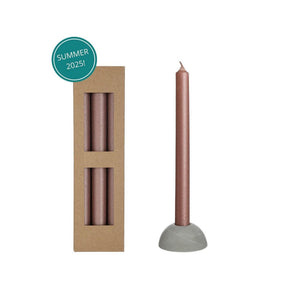 Ideas 4 Seasons świeca obiadowa Bliss Pink zestaw 3 sztuk ø2,2xw25cm