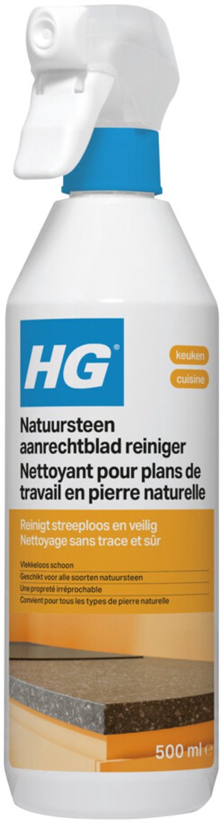 Hg środek do czyszczenia blatów - kamień naturalny - środek do czyszczenia kuchni - 1x 500ml
