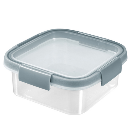 Curver smart Fresh Eco pojemnik na żywność kwadratowy 0,9l smokey szary przezroczysty