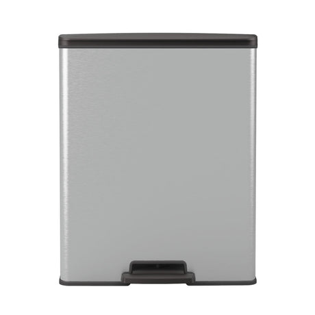 Curver Decobin Pedal Bin 65L Srebrny metalowy