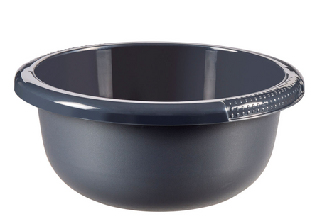 Curver miska do mycia naczyń okrągła 2,5 litra w kolorze antracytowym, średnica 24x10cm<br>