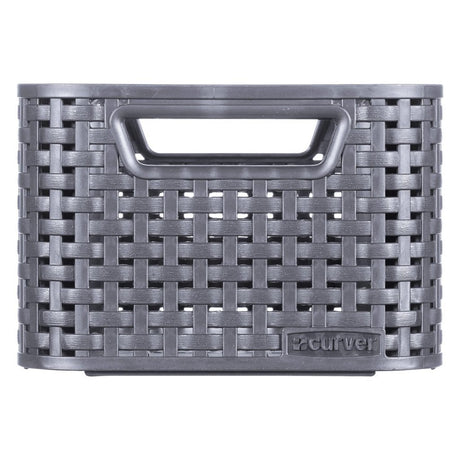 Kosz rattanowy Curver, antracytowy, 12,9 x 28,5 x 19,4 cm