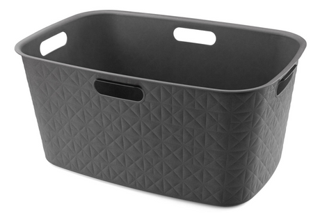 Kosz na bieliznę Curver Softex 45l, antracytowy, 57x37x27cm
