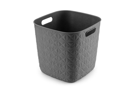 Kostka do przechowywania Curver Softex - 15l, antracyt, 28x28x27cm