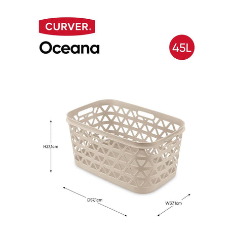 Kosz na bieliznę Curver oceana 45l, 57x37x27cm