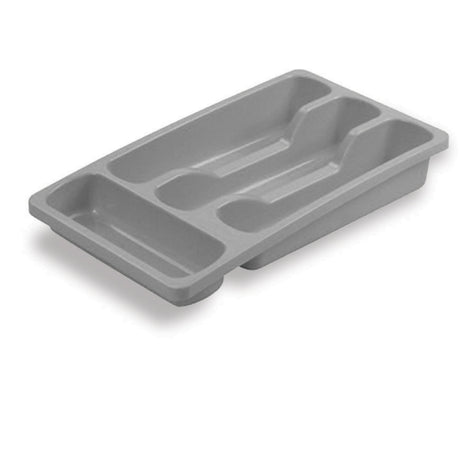 Taca na sztućce Curver 4 przegródki - 33x20x6 cm - jasnoszara