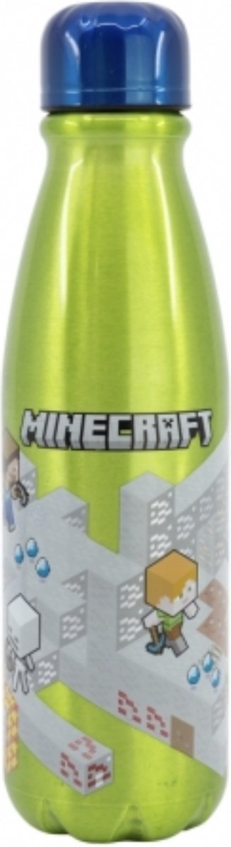Aluminiowy kubek do picia Stor Minecraft - butelka do picia 600 ml - wysokość 23,5 cm