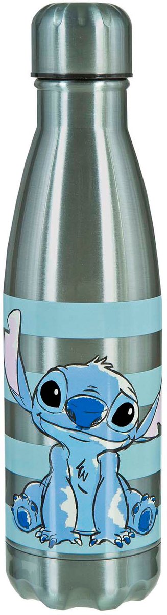 Ścieg podszywkowy - termos ze stali nierdzewnej - 500ml - niebieski - z nadrukiem graficznym