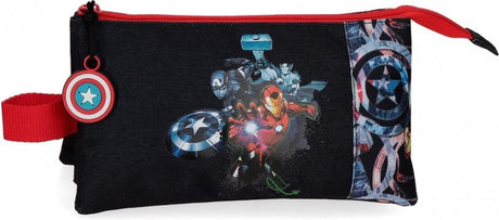 Piórnik Jim Jam Avengers Marvel Piórnik 3 przegródki 2 zamki błyskawiczne