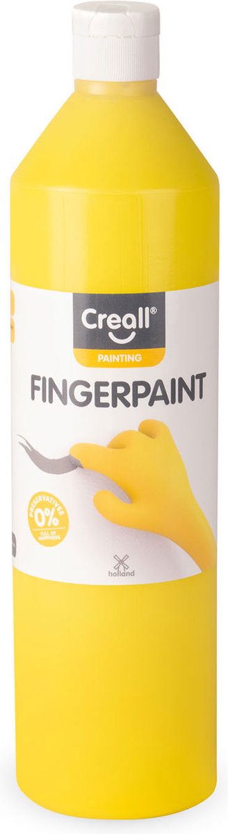 Creall farba do palców, bez konserwantów, żółta, 750ml