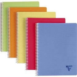 Odłamki spirali linicolor clairfontaine 328126 a4 różne w kratkę