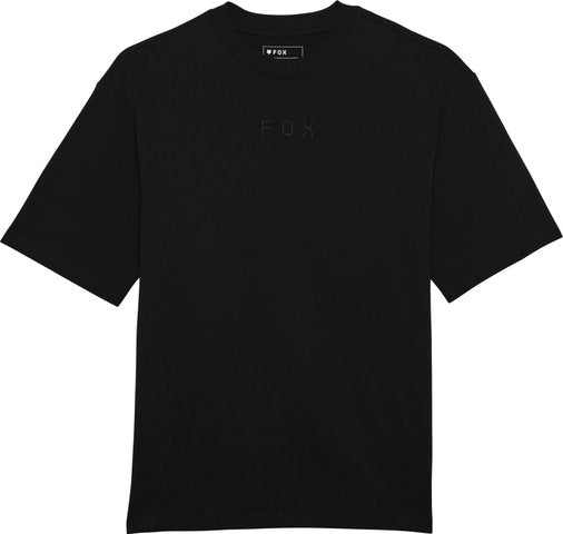 T-shirt oversize SS z napisem w kształcie głowy lisa