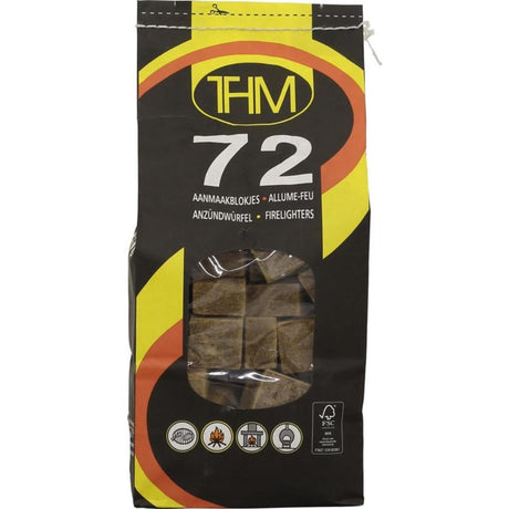 Fire-up thm podpałki brązowy worek FSC 72 sztuk