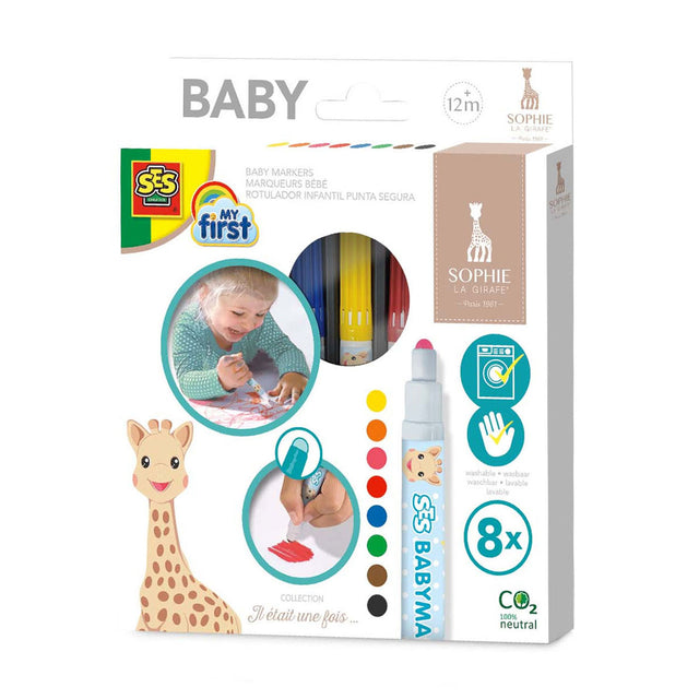 Ses kreatywny ses mój pierwszy - pisaki dla dzieci Sophie la Girafe