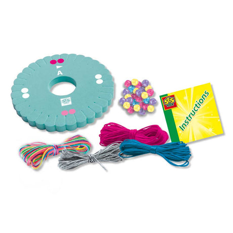Ses Creative - hobby różowy - bransoletki przyjaźni bff - crafting girls - tworzenie bransoletek - 4 kolory - od 5 lat