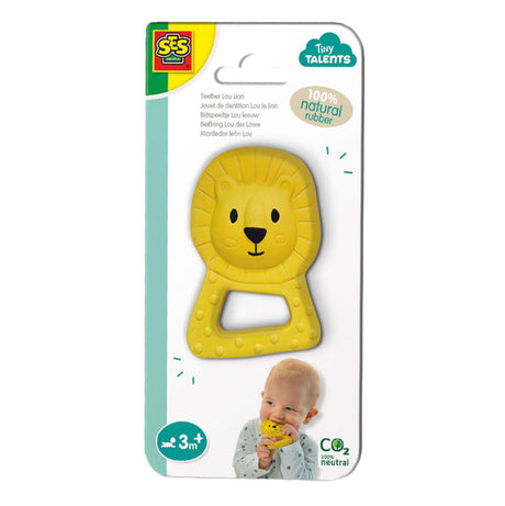 Ses tiny talents zabawka ząbkowana Lou Lion - 100% naturalnego kauczuku