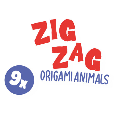 Ses kreatywne ses zygzakowate zwierzęta origami