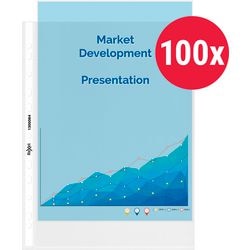 Rękawy perforowane rexel a4 transparentne