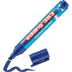 Marker do flipchartów edding z końcówką dłutową niebieski