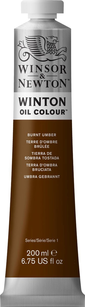 Winsor Newton Winton Farby olejne 200ml Umber palona
