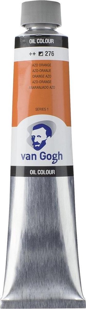Tubka z farbą olejną Van Gogh 200 ml azo-pomarańczowa 276