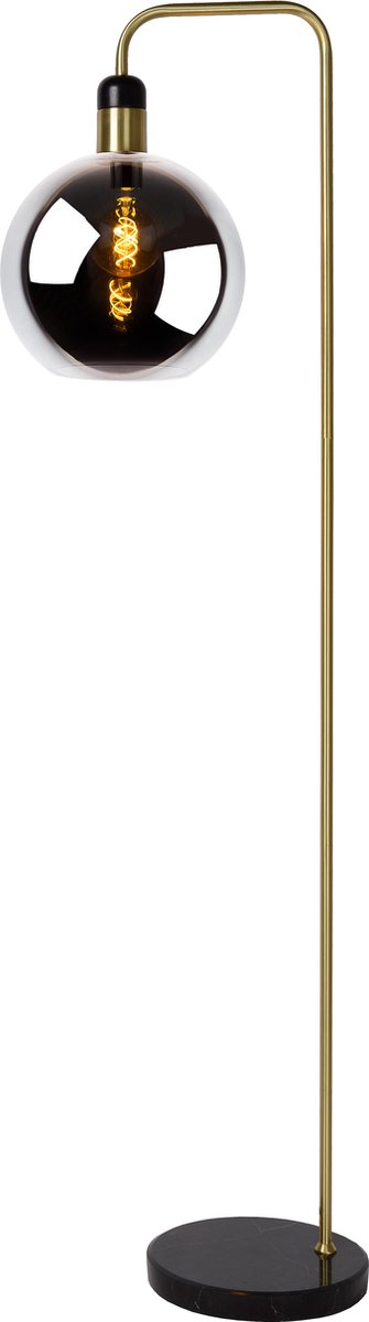 Lucide julius - lampa podłogowa - ø 28 cm - 1xe27 - fumé