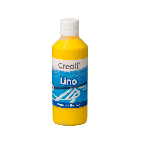Farba do nadruków Creall Lino Block żółta, 250ml