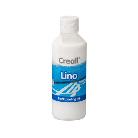 Farba do nadruków Creall Lino Block biała, 250ml